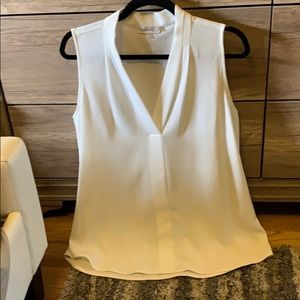 calvin klien sleeveless top white large